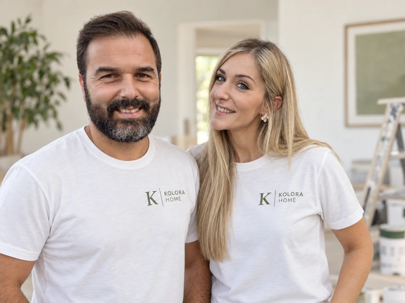 Retrato del equipo de Kolora Home, Javier y Ana
