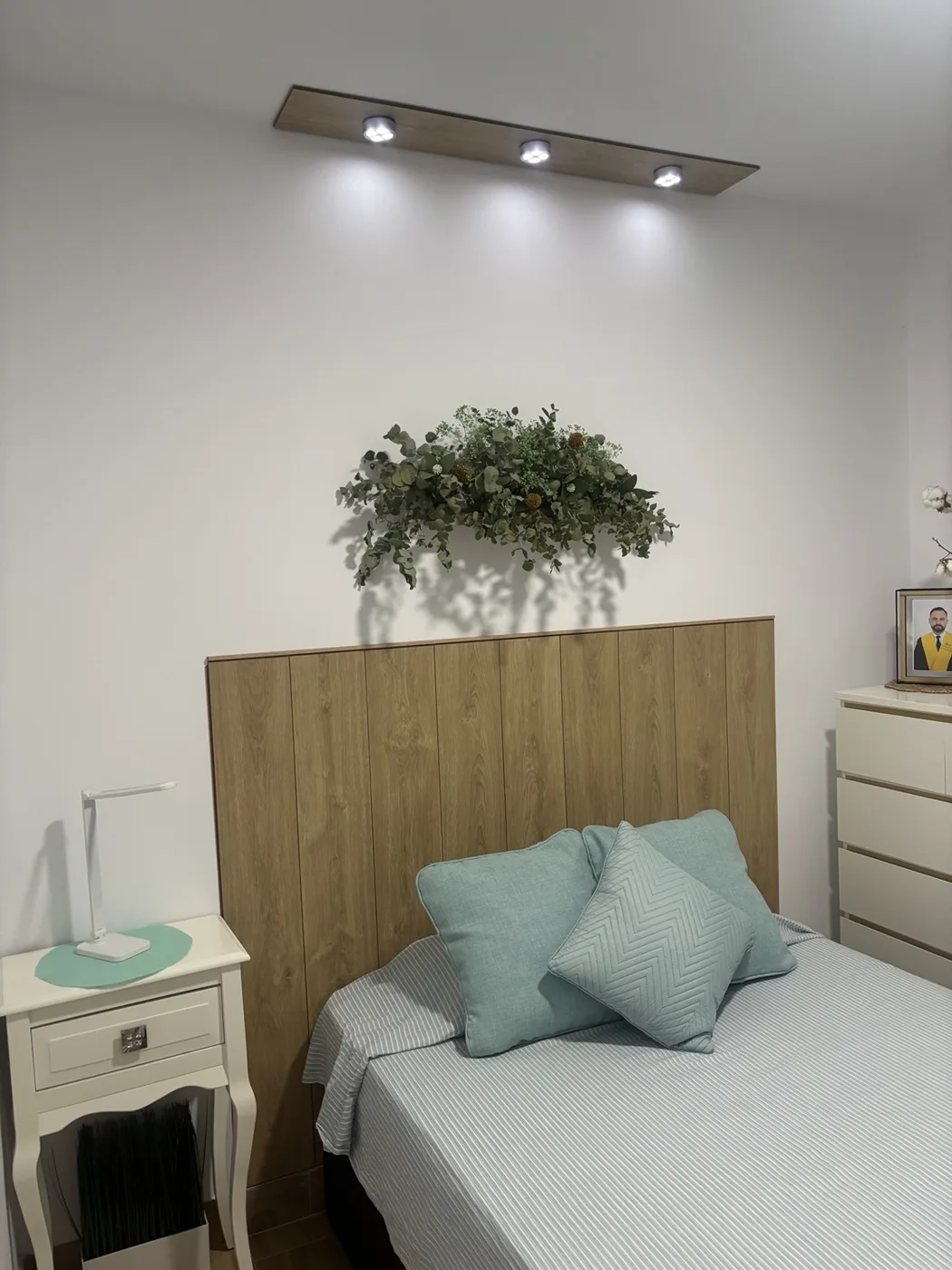 Dormitorio, fotografía del resultado real